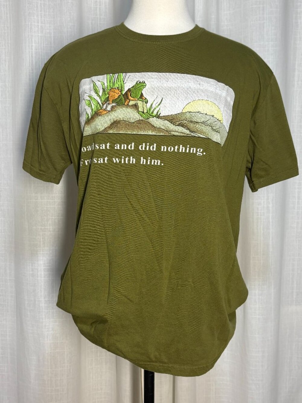 Frog & Toad T-shirt Toad Sat And Did Nothing